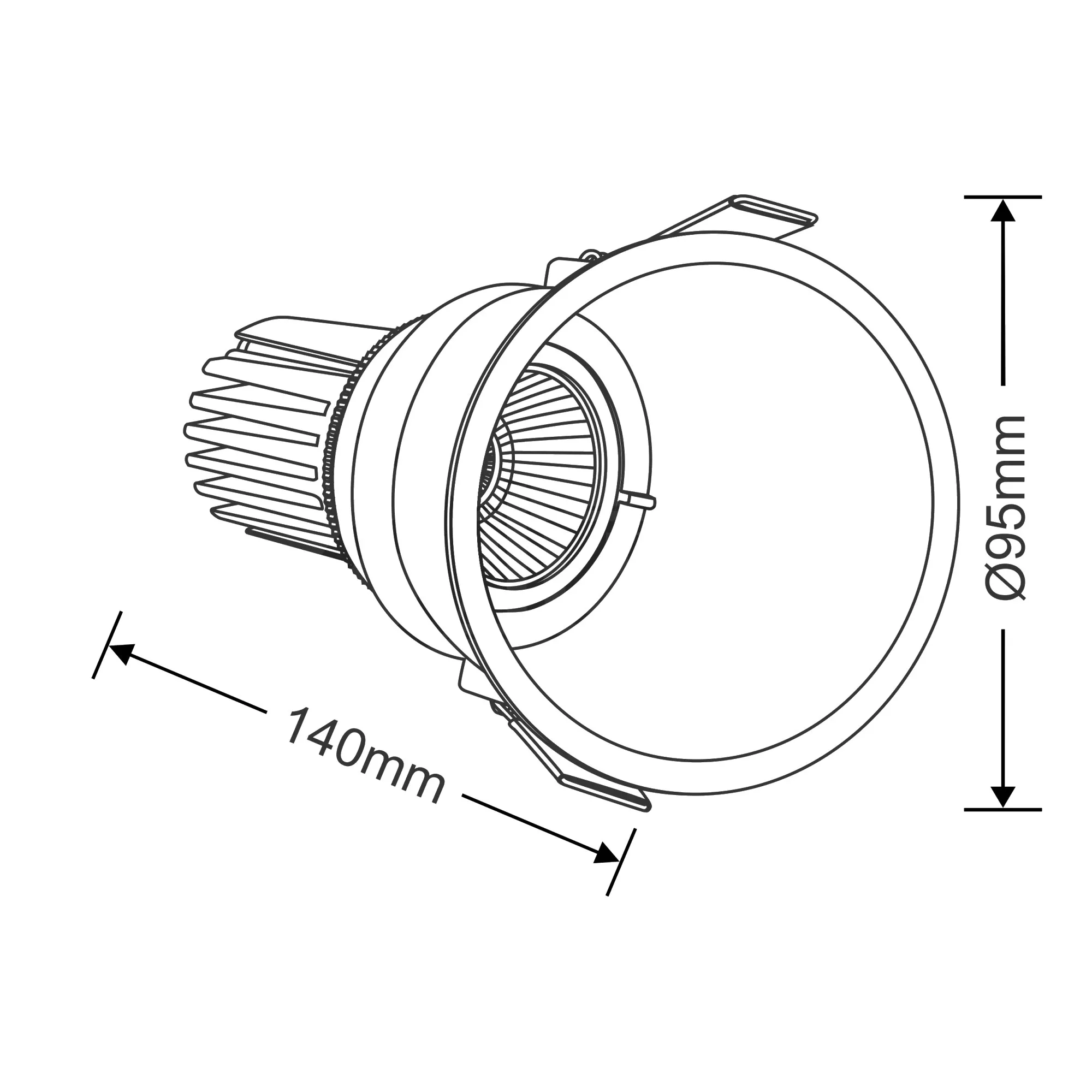 Brone 12 Recessed Ceiling Luminaires Dlux Round Recess Ceiling